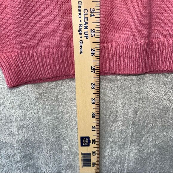 Vintage Dana Scott Pink Embroidered Floral Sweater Size S - Picture 6 of 9